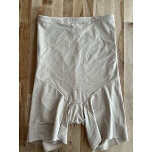 Cupid High-Waisted Shapewear Tummy Slimming Shorts Silicone Grip Beige Size 2XL